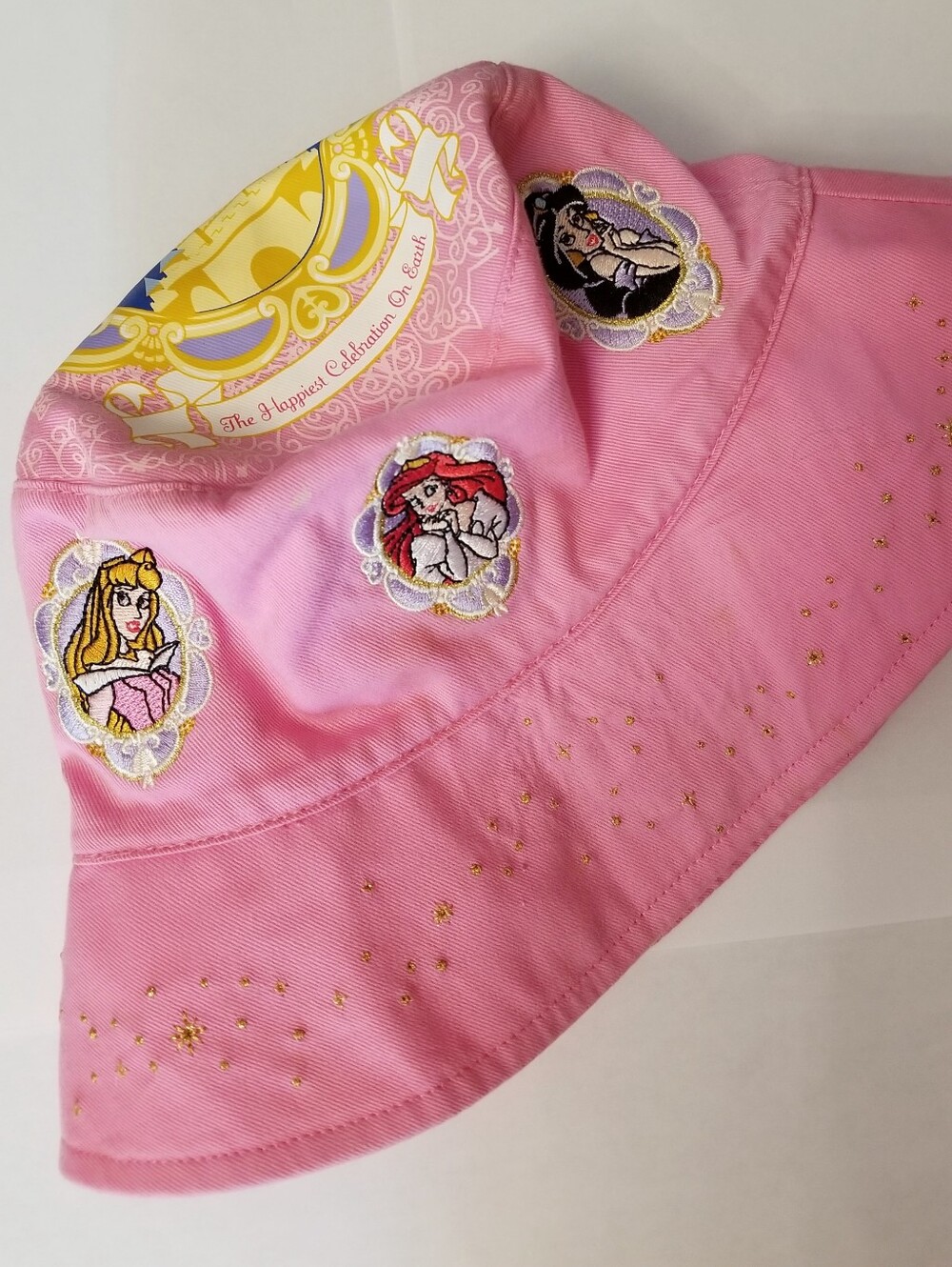 ❗Vintage 2000s Walt Disney World Princess Pink Bucket Hat❗